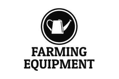 Garden tool logo, simple style