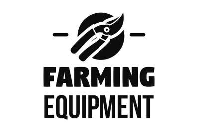Farm tool logo, simple style