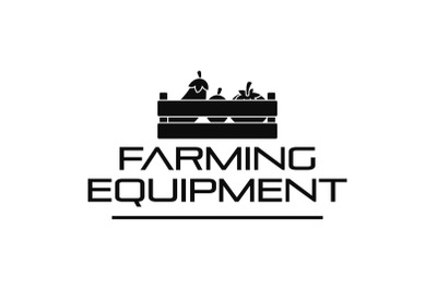 Farming tool logo, simple style