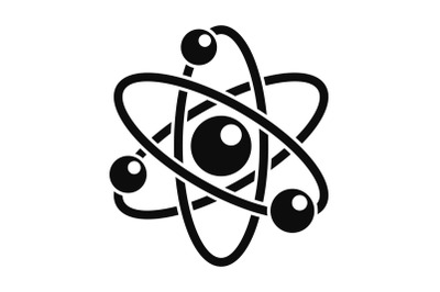 Atom icon, simple style