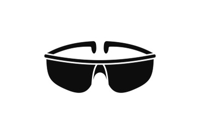 Chemical protect glasses icon, simple style