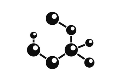 Molecule formula icon, simple style