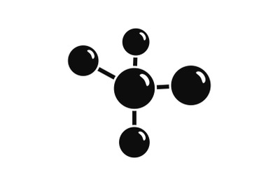 Chemistry molecule icon, simple style