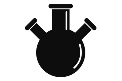 Triple flask icon, simple style