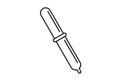 Pipette icon, outline style