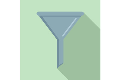 Chemical filter icon, flat style