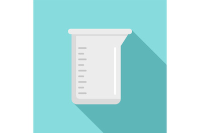 Measurement pot icon, flat style