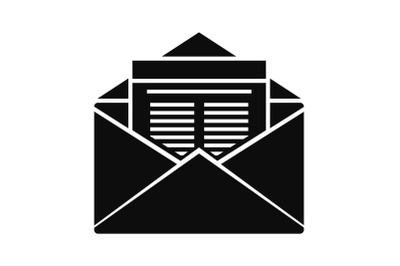 Mail icon, simple style