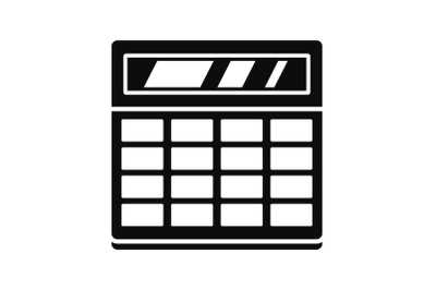 Calculator icon, simple style