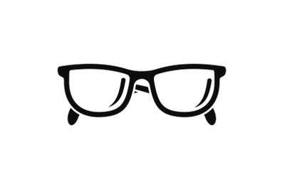Accounting glasses icon, simple style