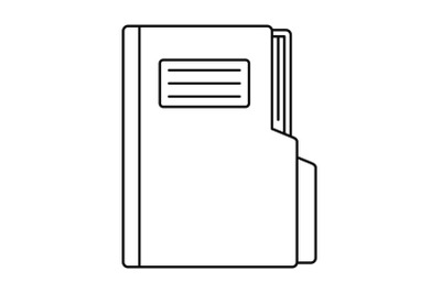 Folder icon, outline style