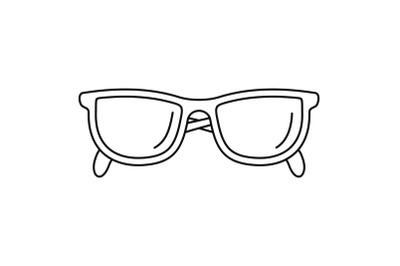 Accounting glasses icon, outline style