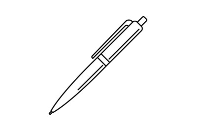 Pen icon, outline style