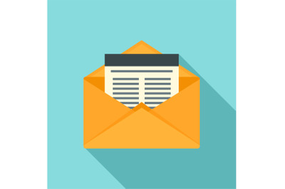 Mail icon, flat style