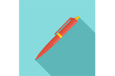 Pen icon, flat style