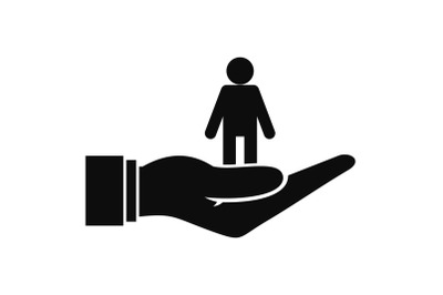 Client retention icon, simple style