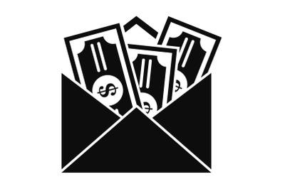 Money corruption icon, simple style