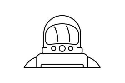 Astronaut icon, outline style