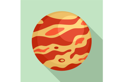 Venus planet icon, flat style