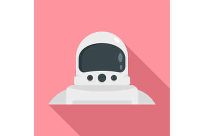 Astronaut icon, flat style