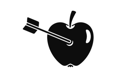 Business target icon, simple style