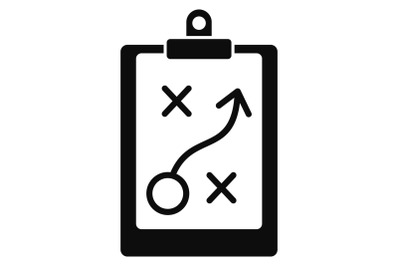 Decision strategy icon, simple style
