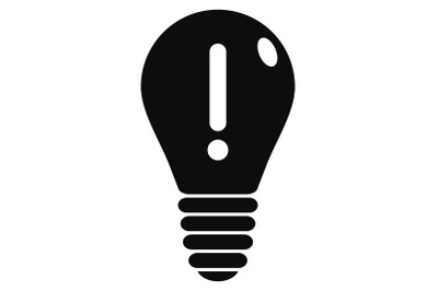 Innovation idea bulb icon, simple style