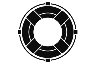 Life buoy solution icon, simple style