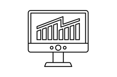 Solving business strategy icon, outline style