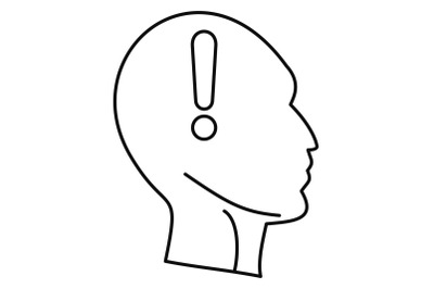 Innovation thinking icon, outline style