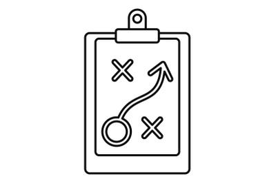 Decision strategy icon, outline style