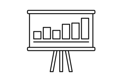 Business strategy icon, outline style