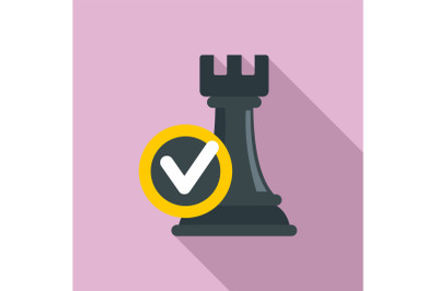 Logic decision icon, flat style