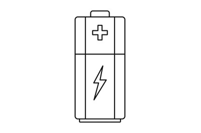 Battery icon, outline style