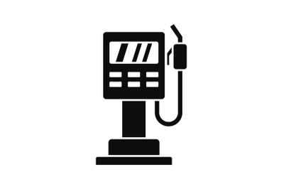 Fuel pump station icon, simple style