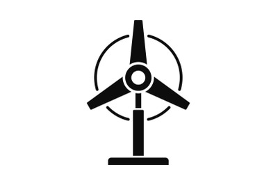 Wind energy plant icon, simple style