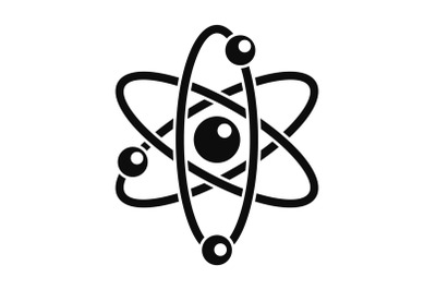 Atom icon, simple style