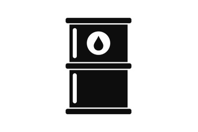Oil petrol barrel icon, simple style