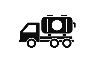 Petrol truck icon, simple style