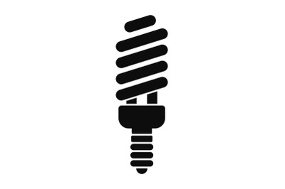 Energy save bulb icon, simple style