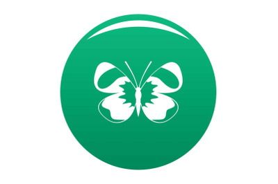 Light butterfly icon vector green