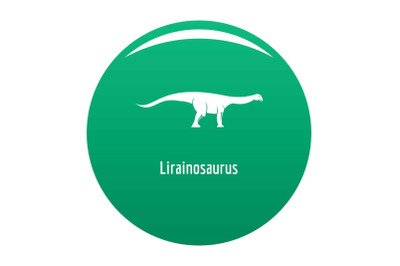 lirainosaurus icon vector green