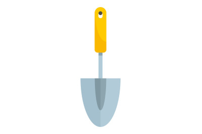 Hand spade icon, flat style
