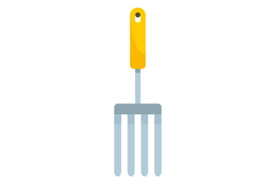 Hand rake icon, flat style