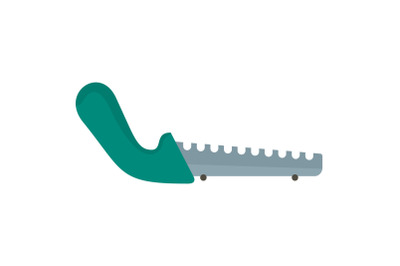 Hand saw icon, flat style