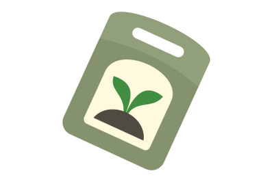 Seed pack icon, flat style