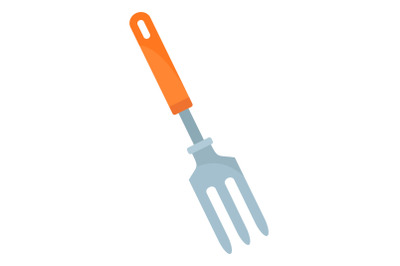 Plant rake icon, flat style
