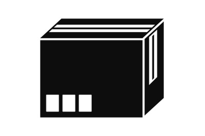Carton box icon, simple style