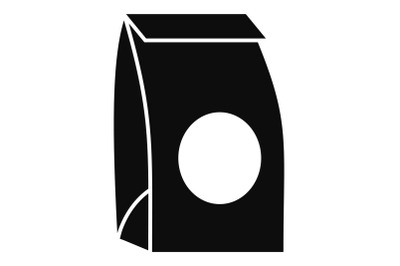 Paper packet icon, simple style