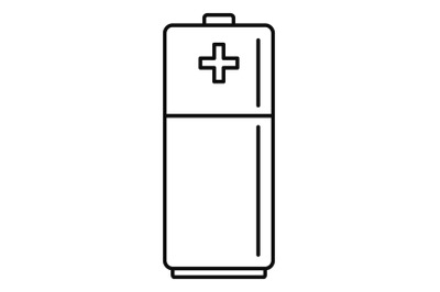 Battery icon, outline style